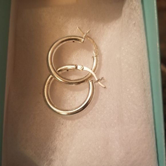 Jewelry - Sterling Silver Hoops 1"
